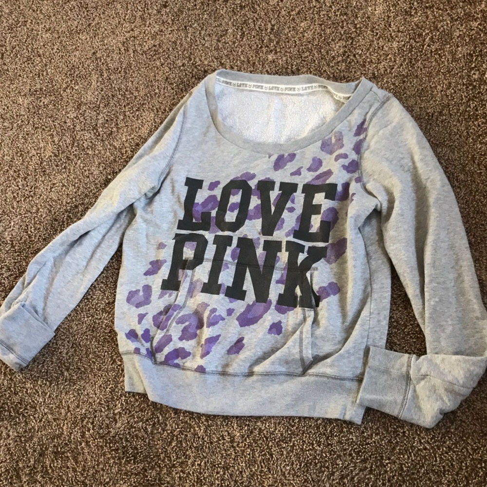 Comfy VS PINK wide neck sweatshirt